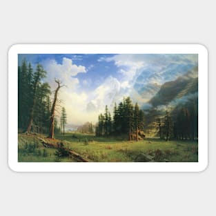 Mountain Landscape by Albert Bierstadt Sticker